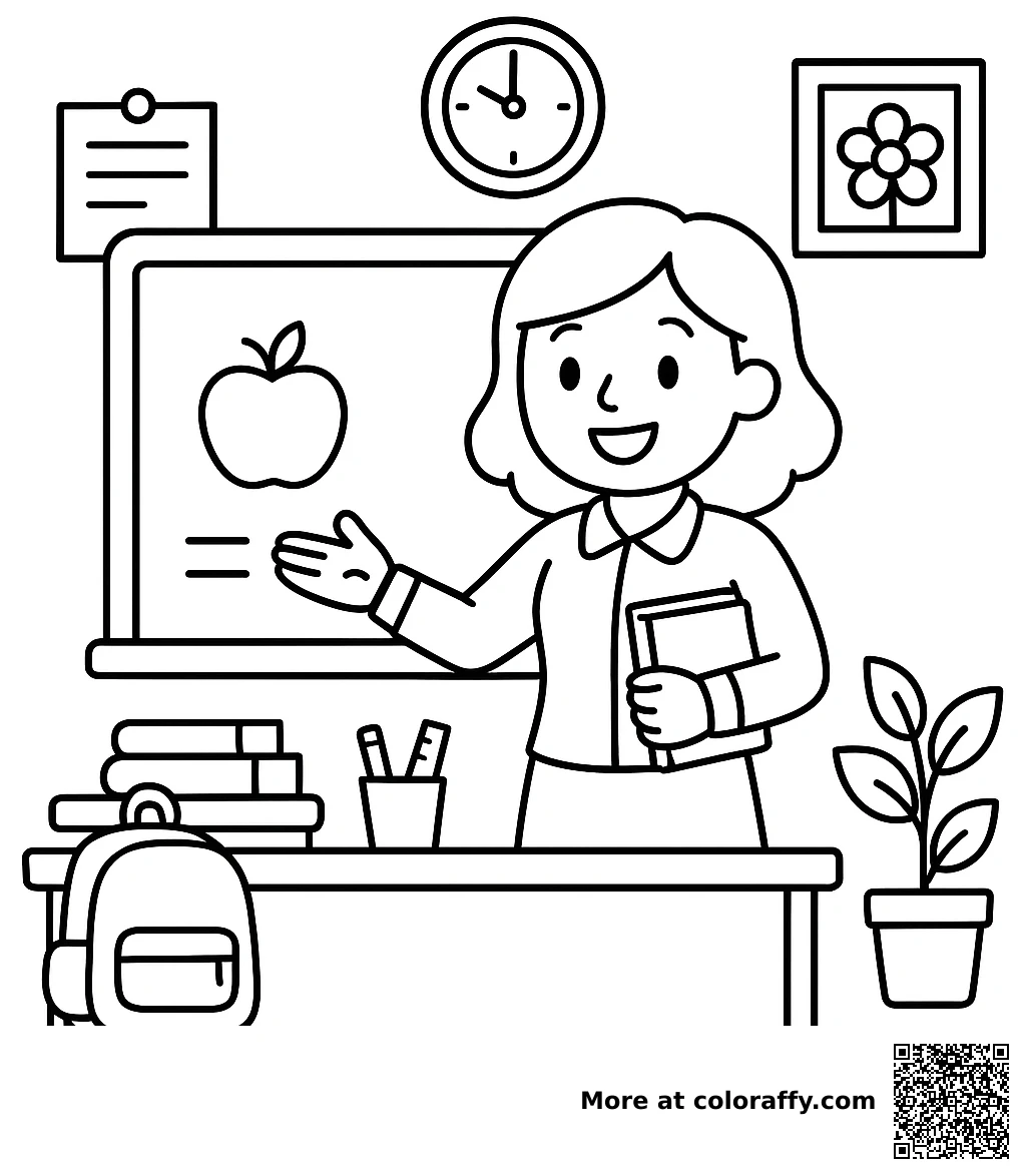 Lehrerin an der Tafel