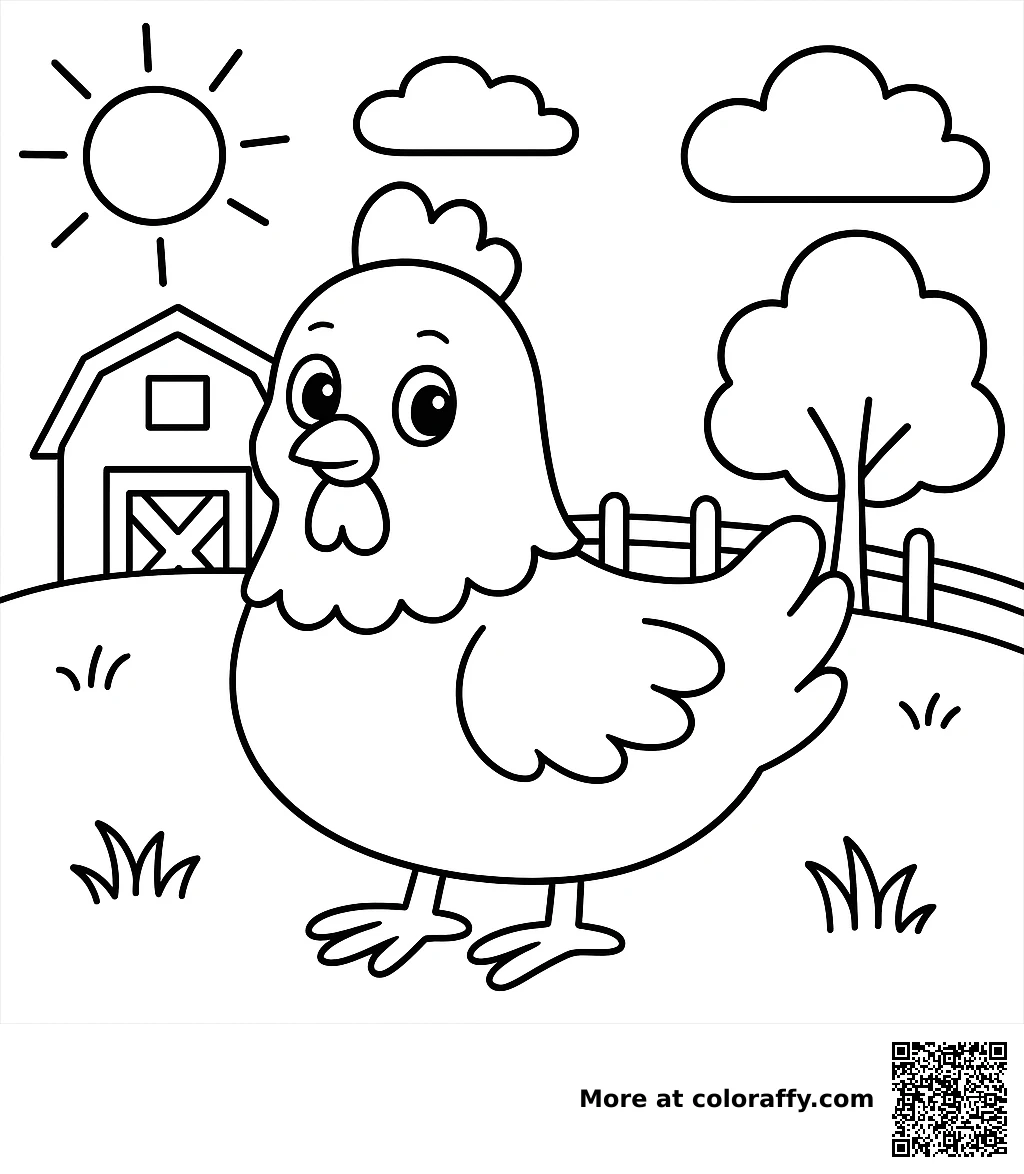 Fröhliches Huhn
