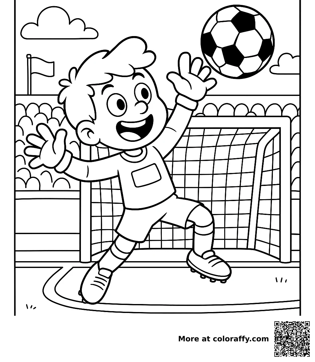 Goalkeeper in Action