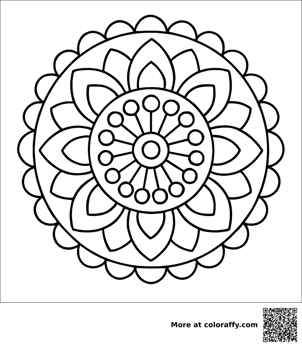 Mandala mit rundem Muster