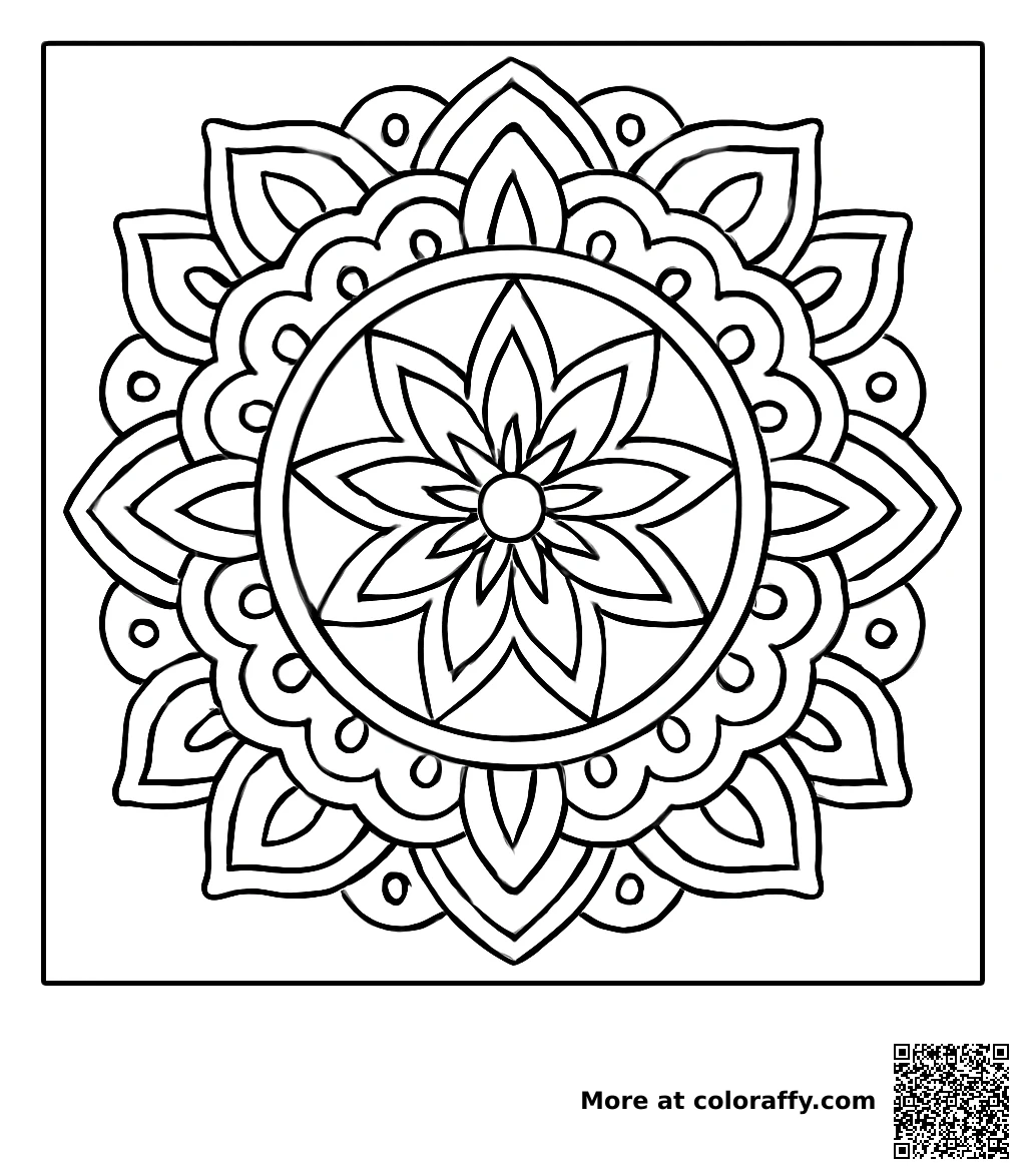 Mandala mit Sternenmuster