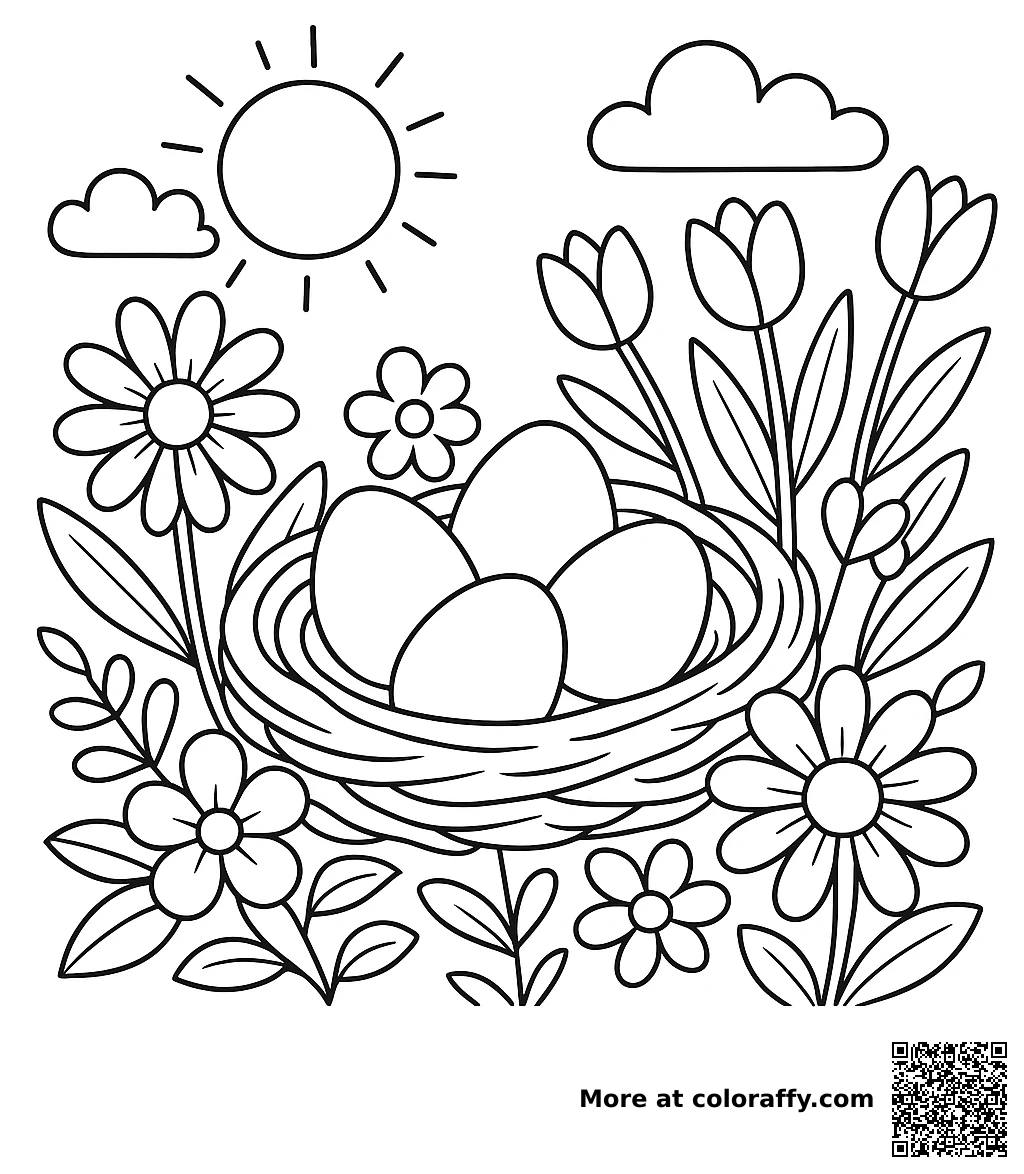 Bird's Nest with Eggs