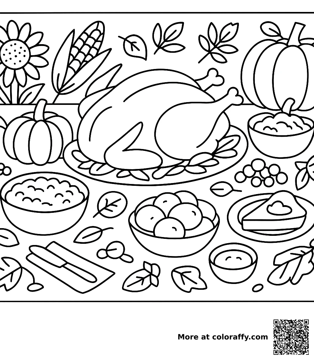 Festtafel zu Thanksgiving