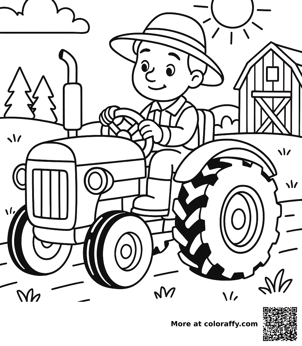 Tractor con Granjero