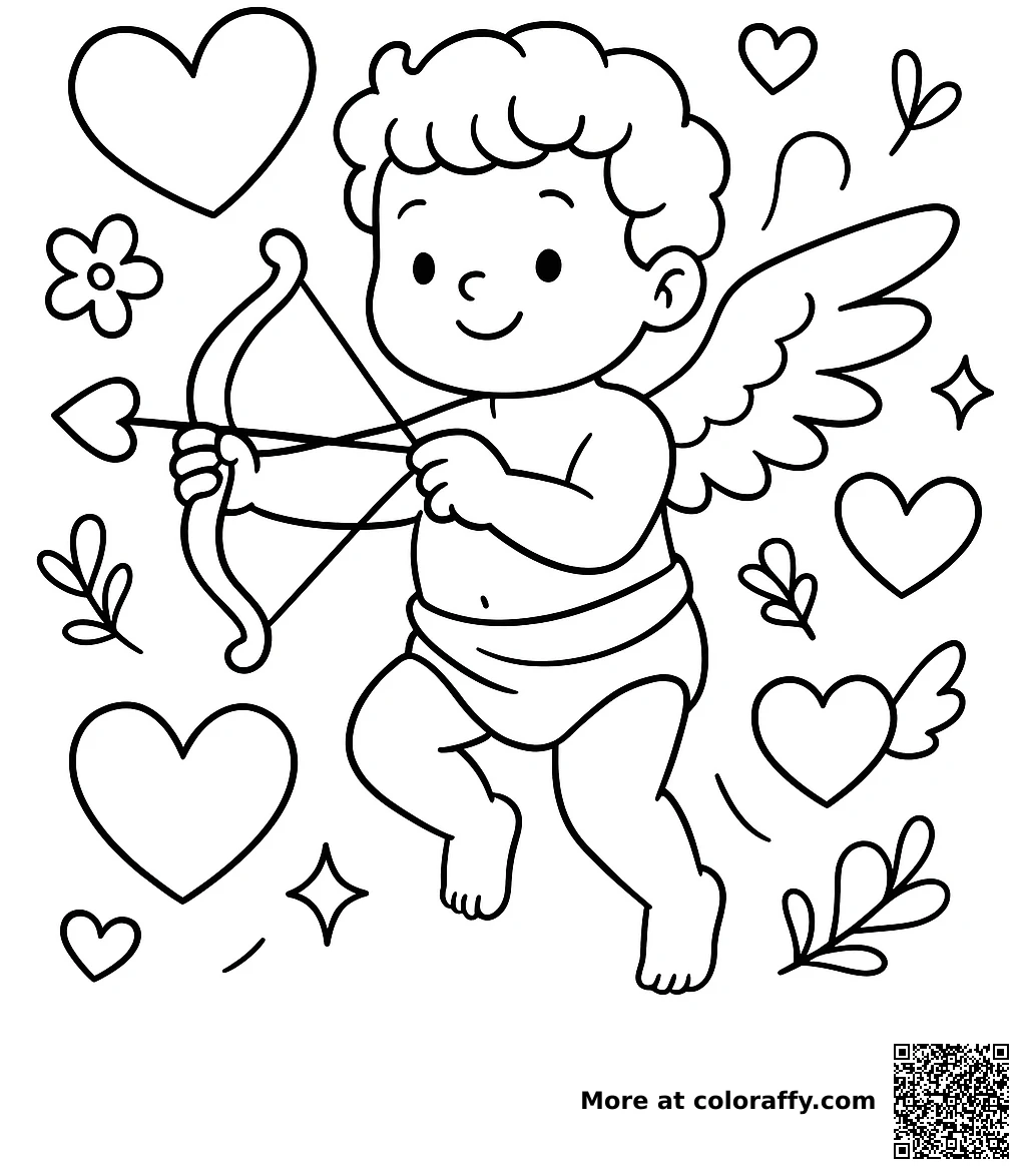 Amor mit Pfeil und Bogen